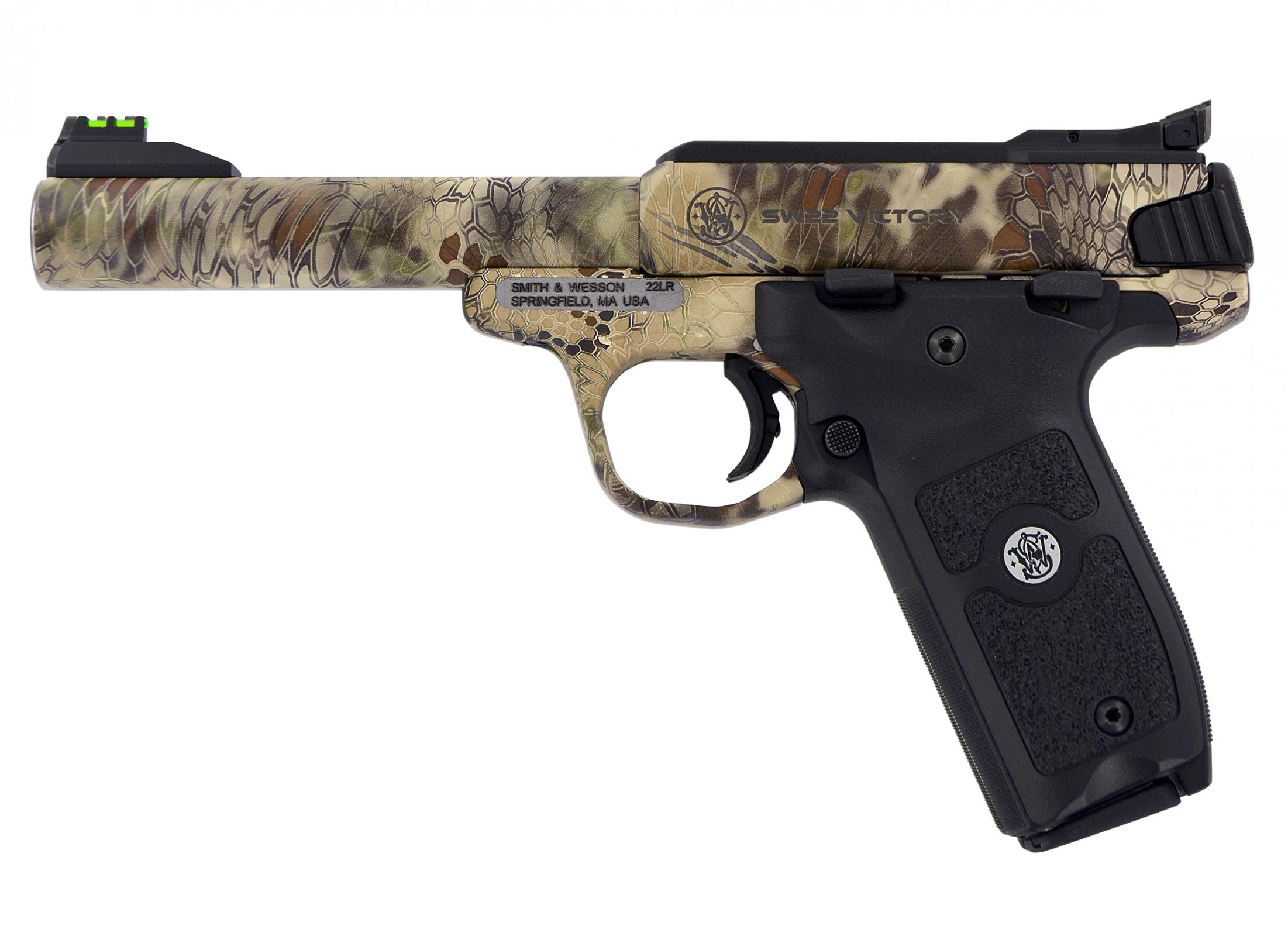 SMITH And Wesson Sw22 Victory 22lr Kryptek 5.5"