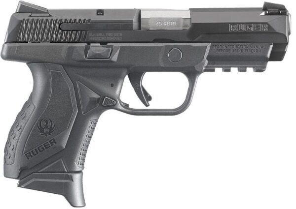 RUGER AMER CPCT 45ACP BLK 3.8" 10+1#