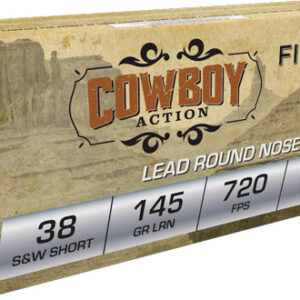 FIOCCHI 38 S&W SHORT 145GR LRN