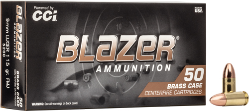 CCI 9mm Luger 115gr Fmj 50rd