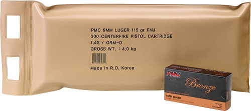 PMC Ammo 9mm Luger 115gr.