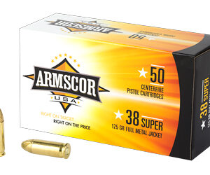 ARMSCOR 38SUPER 125GR FMJ 50/1000