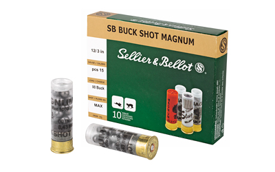 S&B 12ga 3" 00 15pel 10/250