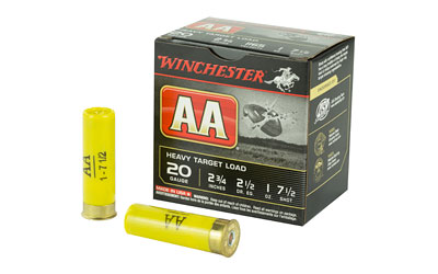 WIN Aa Trgt 20ga 2.75" #7.5 25/250