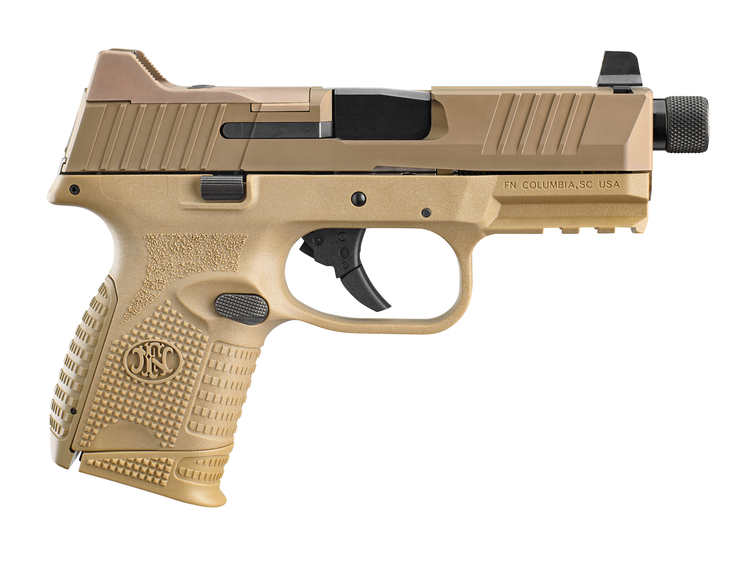 FN 509c Tact 9mm Fde 10+1 Ns Tb