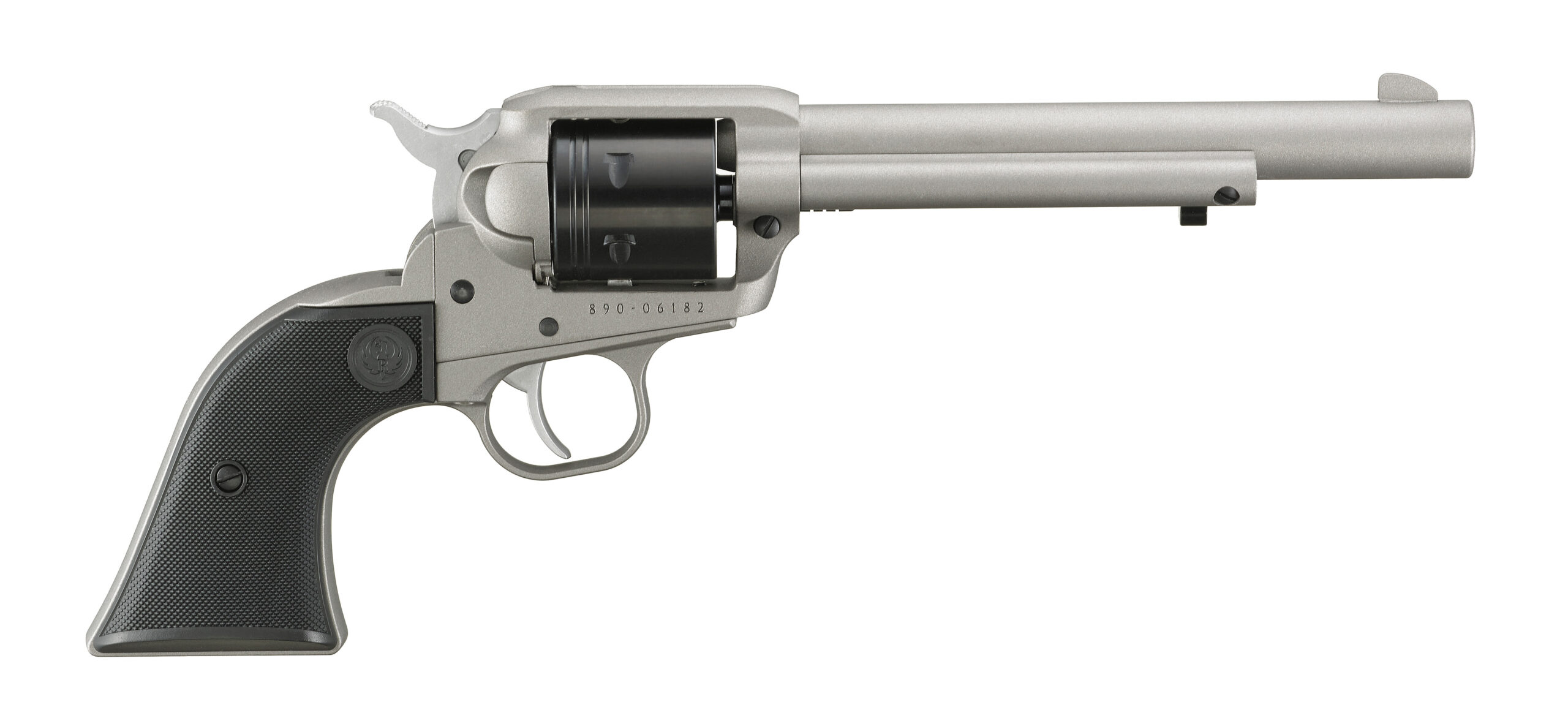 RUGER Wrangler 22lr Slvr/sy 6.5" 6sh