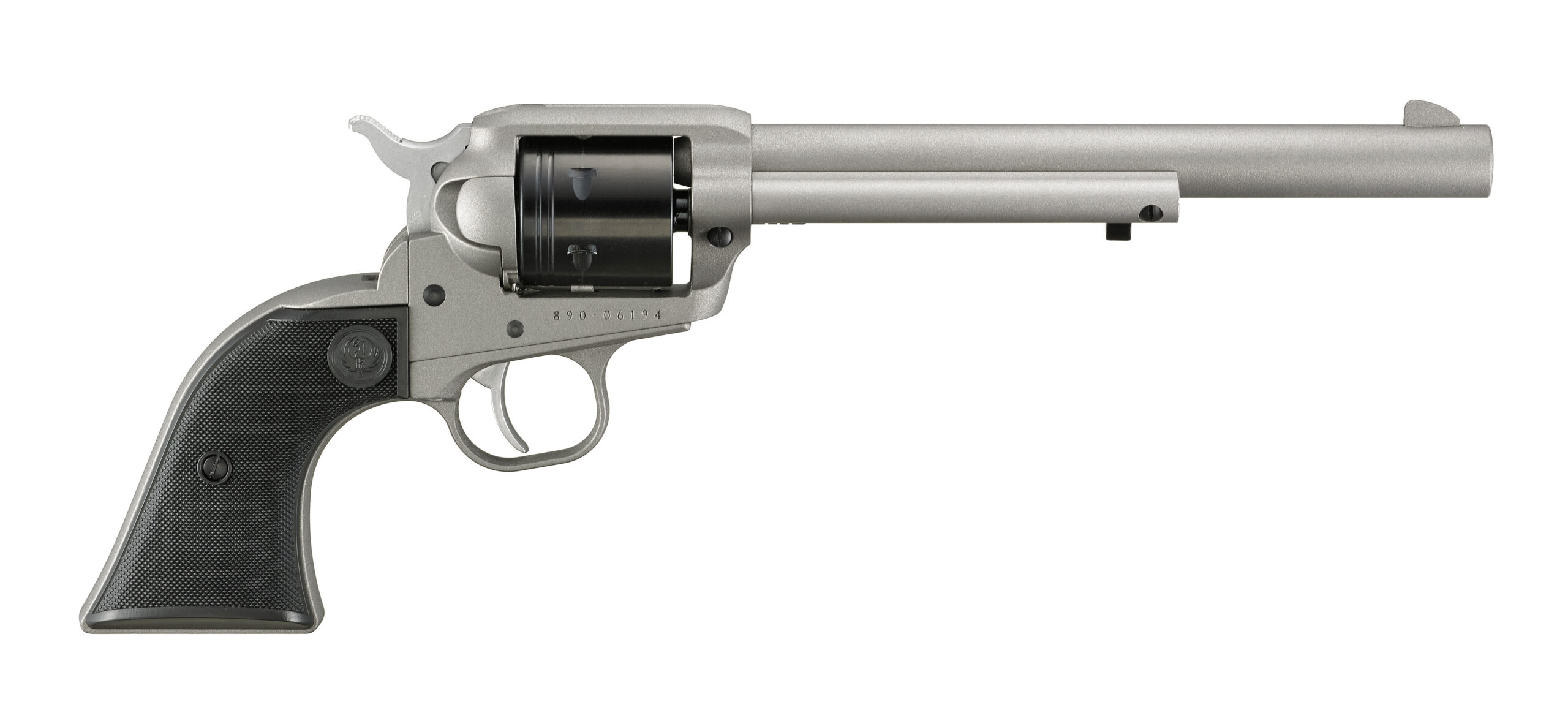 RUGER Wrangler 22lr Slvr/sy 7.5" 6sh