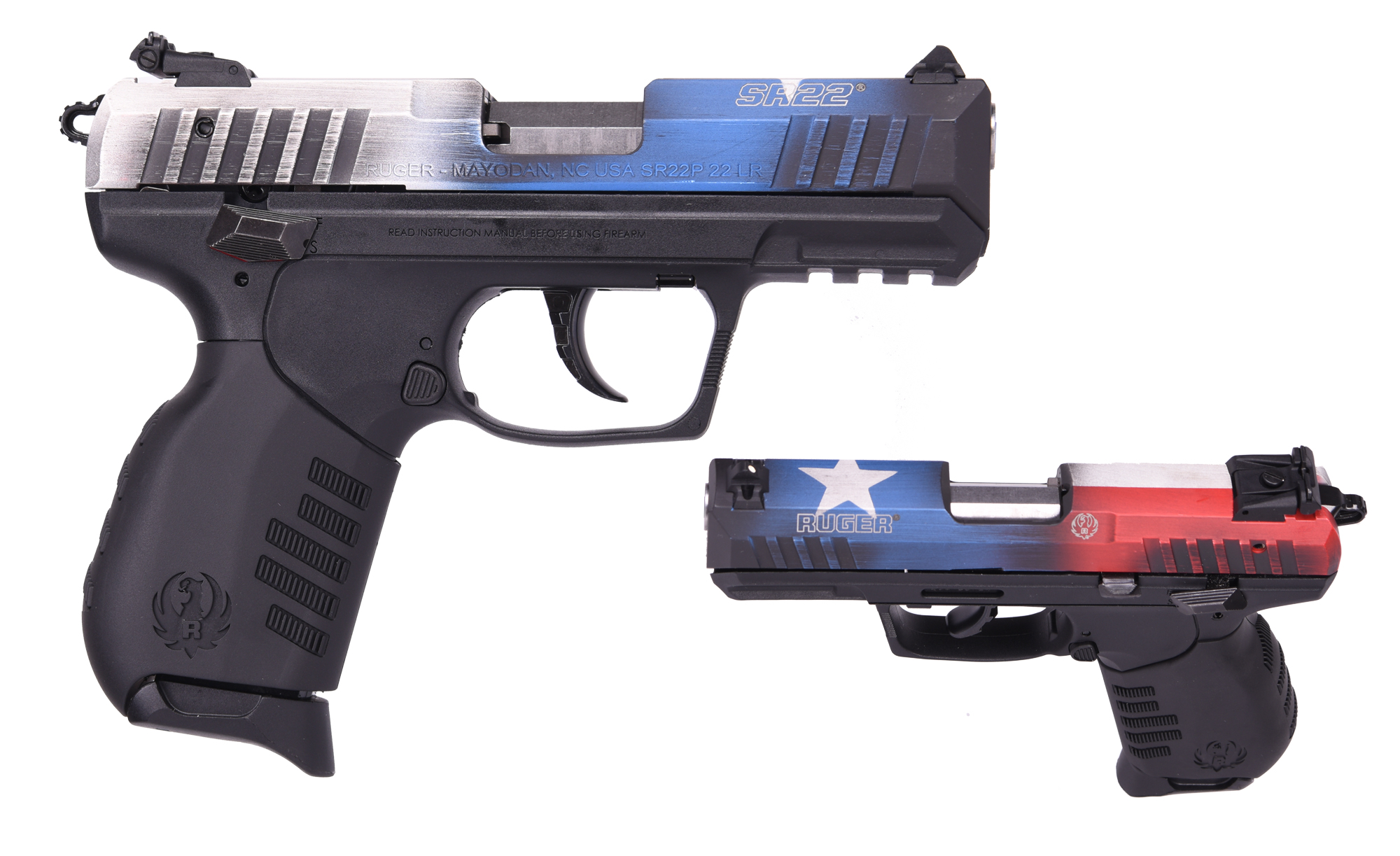 RUGER Sr22 Tx Flag 22lr 3.5" Bl As #