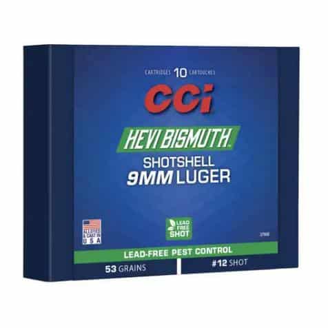 CCI Hevi Bismuth Centerfire Shotshell 9mm Luger 43gr #11 950 Fps 10/ct
