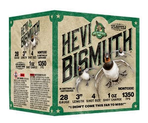 HEVI BISMUTH 28GA 3" 1OZ #4 25/250