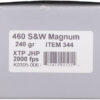 UNDERWOOD 460 SW MAG 240GR - XTP JHP 20BX/10CS - Image 2
