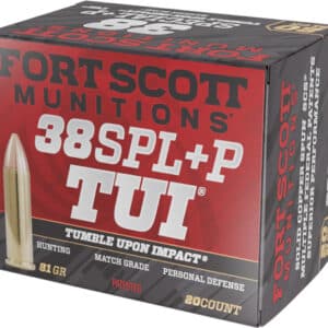 FORT SCOTT 38+P TUI 81GR - SOLID COPPER 20RD 25BX/CS