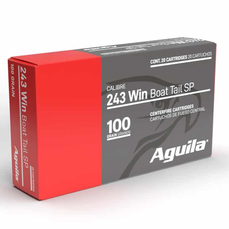 AGUILA Rifle Ammunition 243 Win 60gr Sp 2960 Fps 20/ct