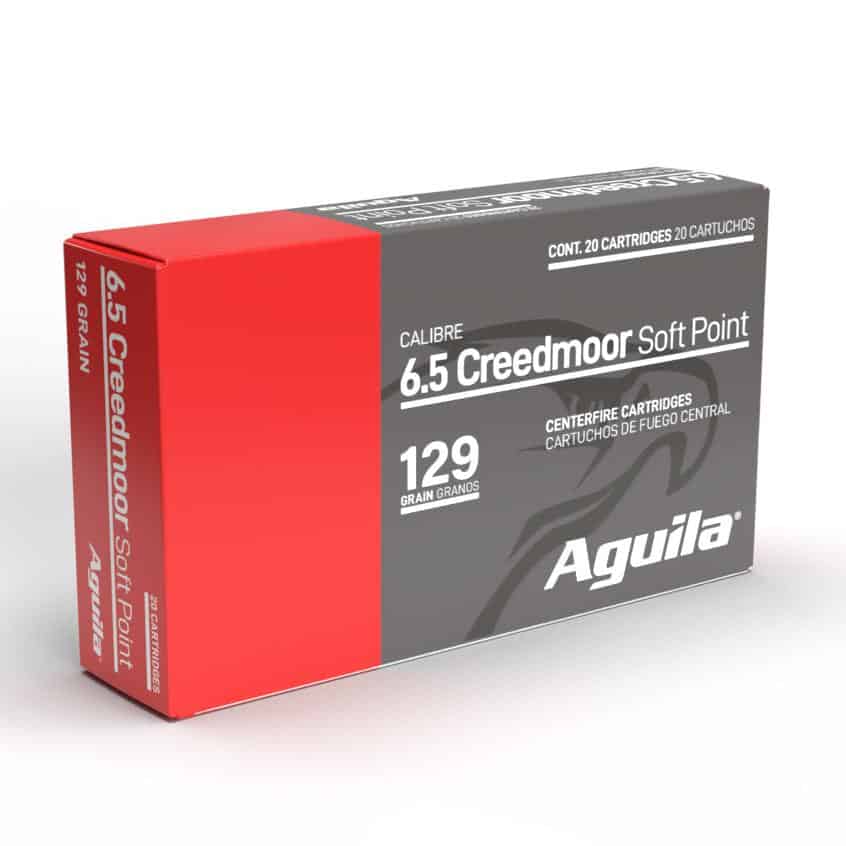 AGUILA Rifle Ammunition 6.5 Creedmoor 129gr Sp 2810 Fps 20/ct