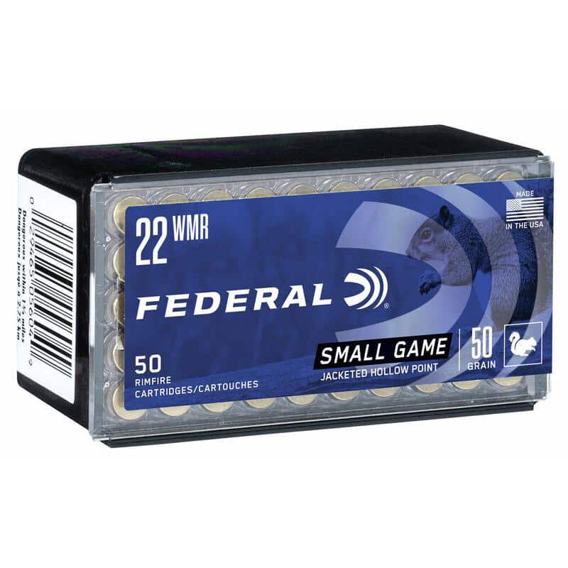 FEDERAL Game-shok Rimfire Ammunition .22 Wmr 50 Gr Jhp 1530 Fps 50/ct