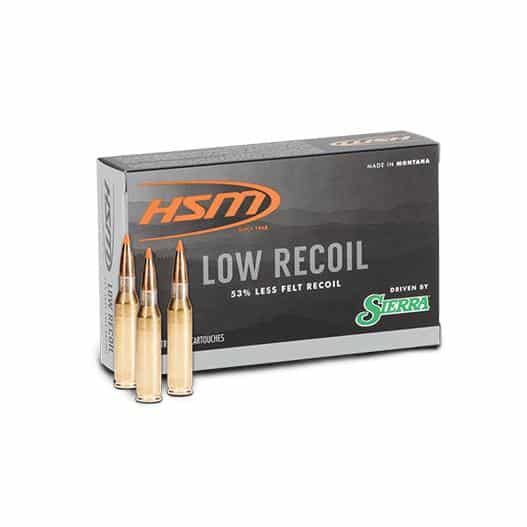 HSM Low Recoil Rifle Ammunition 6.5 Creedmoor 140gr Pt 2235 Fps 20/ct