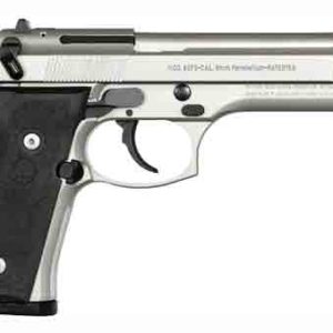 BERETTA 92FS 9MM 4.9" FS 3-DOT - 15-SHOT INOX BLACK RUBBER USA