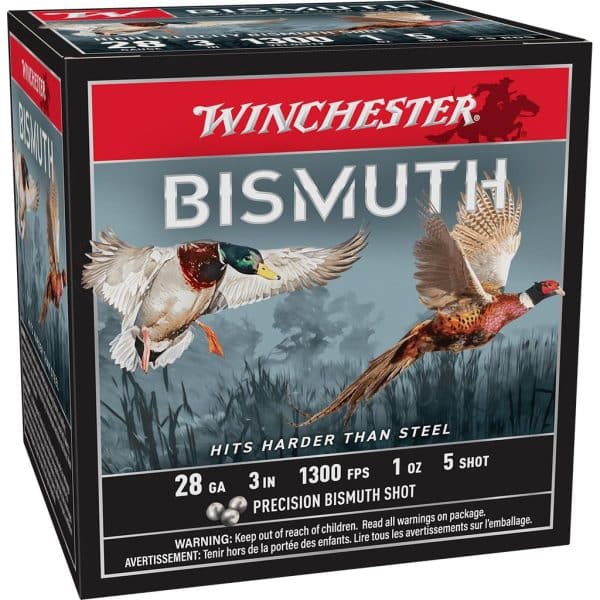 Winchester Bismuth Shotshell 28ga 3" 1oz 1300fps #5 25/ct