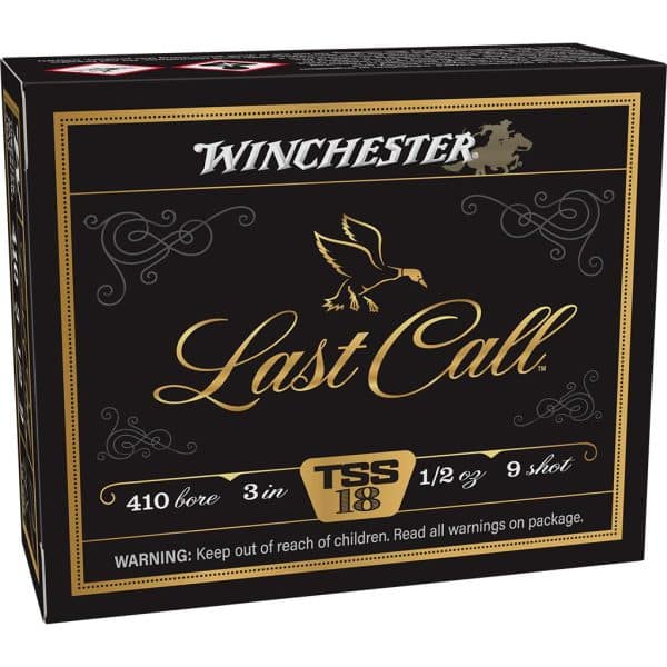 Winchester Last Call Waterfowl TSS Shotshells 410ga 3" 1/2oz 1350fps #9 10/ct