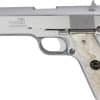 IVER JOHNSON 1911A1 45ACP 5" - FS 8RD CHROME WHITE PEARL GRIP - Image 2