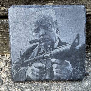 Trump Gangster Slate Coasters (set of 4)