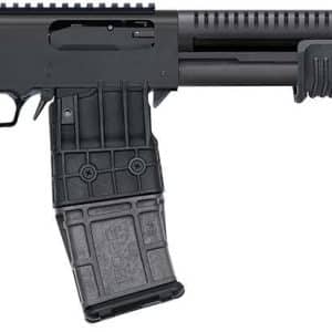 MOSSBERG 590RM TACTICAL MAG FED 12G SHOTGUN 18.5" BREACHER BBL, MAGPUL FOLDING SIGHTS, 10+1
