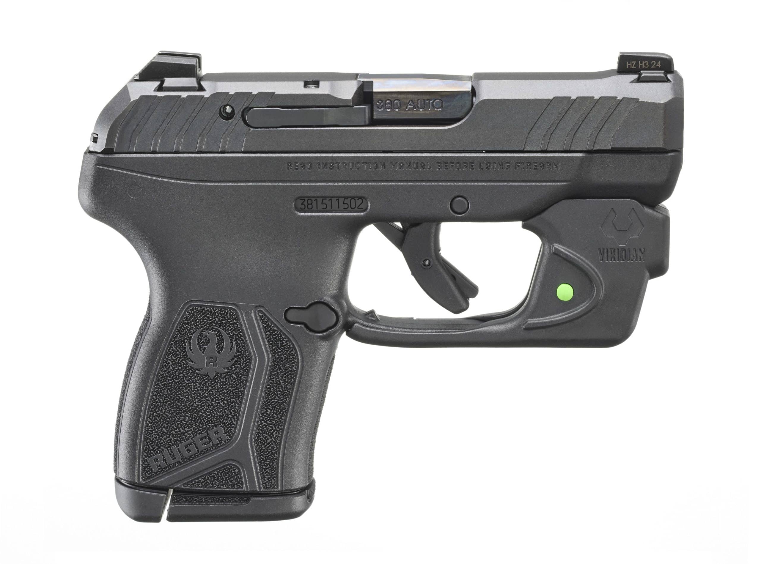 RUGER Lcp Max 380acp Bl/ply Viridian