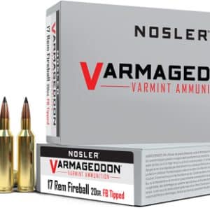 NOSLER VARMAGEDDON 17 REM - FIREBALL 20GR FBT 20RD 10BX/CS