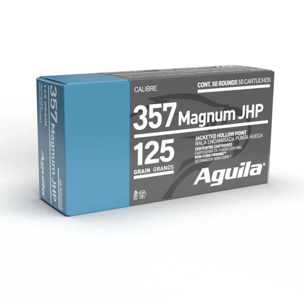 AGUILA 357 MAG JHP 125GR 50RD BOX 10 BXS PER CS