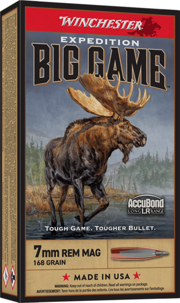 WINCHESTER BIG GAME 7MM 168GRS ACCUBOND LR 20RD BX 200RD CASE