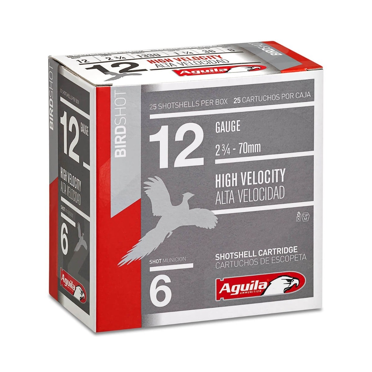 AGUILA Ammunition 12ga Birdshot 2.75 Inch Shotgun Shells - #6 Shot | 1.25oz | 1330 Fps | 25rd Box