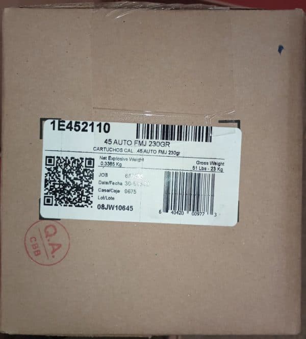 Aguila Ammunition .45 Auto Handgun Ammo - 230 Grain | FMJ | 1000rd Case