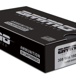 Ammo Inc Signature Hunt .308 Win Rifle Ammo - 150 Grain | Super Shock Tip | 20rd Box
