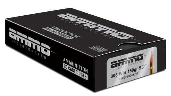 Ammo Inc Signature Hunt .308 Win Rifle Ammo - 150 Grain | Super Shock Tip | 20rd Box