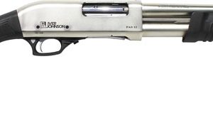 IVER JOHNSON PUMP 12GA. 3" - 18" CYLINDER SATIN NICKEL SYN