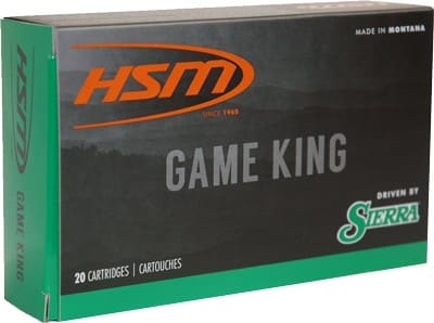HSM 25-06 Rem 117gr Game King - 20rd 20bx/cs