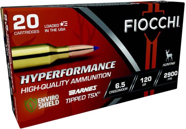 FIOCCHI AMO 6.5 CREEDMORE 120GR BARNES TTSX  20-RD ( 10 BOXES PER CASE )