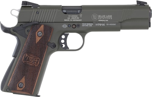 BL Mauser 1911 22lr 10-shot - Walnut Mauser Grips Odg