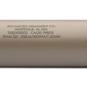 AAC (ADVANCED ARMAMENT) TITAN-QD 338LM FDE SILENCER