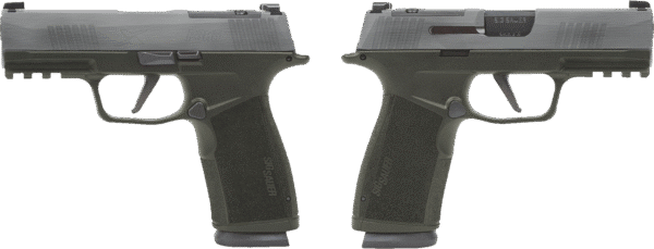 SIG SAUER P365 X-MACRO 9MM PSTL 3.7" CRUSHED SILVER BATTLEWORN 2-17RD MAGAZINES