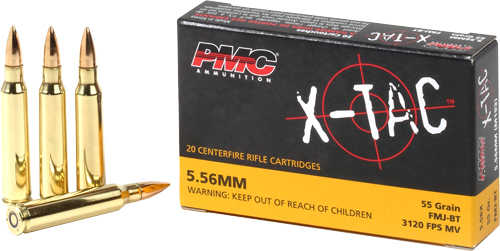 PMC 5.56X45 55GR FMJ-BT - 20RD 50BX/CS