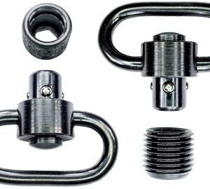 GROVTEC HD PUSH BUTTON SWIVEL - SET BLACK 1 1/4" 2 PACK