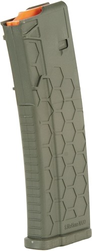 HEXMAG MAGAZINE AR-15 5.56X45 - 10RD OD GREEN POLYMER SERIES 2 - Image 2