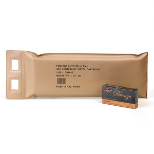 PMC Bronze Battle Pack .380 ACP Handgun Ammo - 90 Grain | FMJ | 300rd Battle Pack