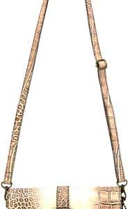 CAMELEON S&W CROC HANDBAG - CROSSBODY CARRY PURSE