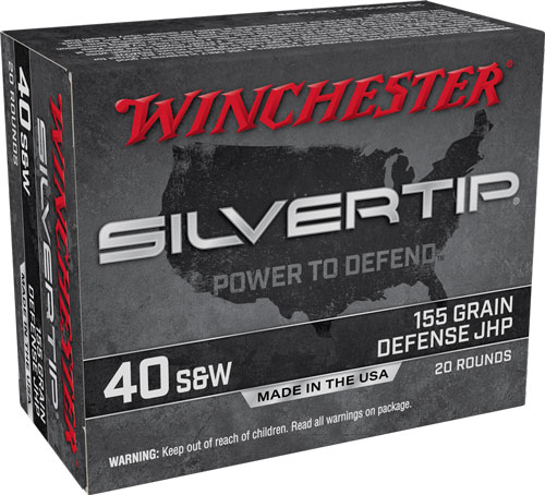 WINCHESTER SILVERTIP 40 SW - 155GR HP 20RD 10BX/CS