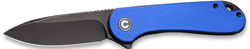 CIVIVI KNIFE ELEMENTUM 3.47" - BLUE G-10/BLACK STONEWASH D2 - Image 2