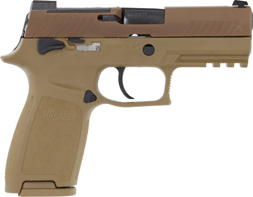 SIG P320 M18 9MM 3.9" NITE SGT - OR (3)10RD COYOTE CA COMPLIANT