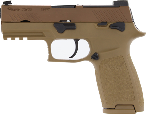 SIG P320 M18 9MM 3.9" NITE SGT - OR (3)10RD COYOTE CA COMPLIANT - Image 2