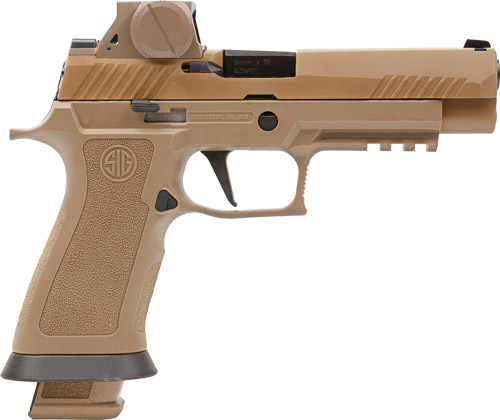 SIG Sauer M17 X-Series RX 9mm pistol with ROMEO M17 optic and coyote X-Carry grip module